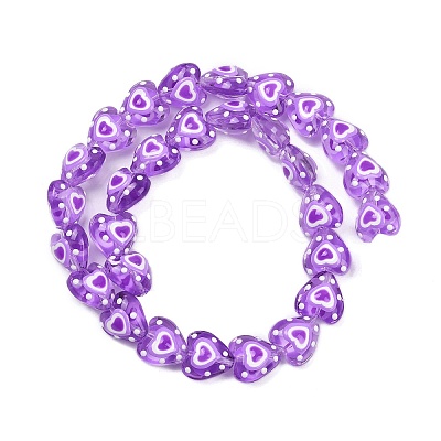 Handmade Lampwork Beads Strands LAMP-R004-06A-02-1