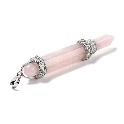 Chakra Theme Natural Rose Quartz Big Pendants G-I322-06P-02-1