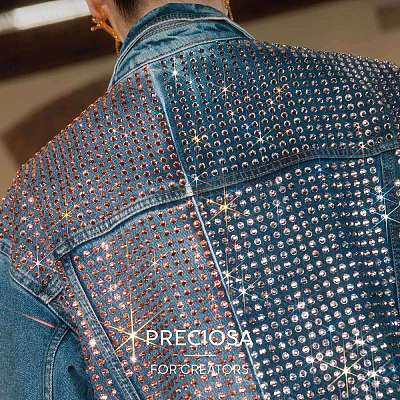 Preciosa&reg Crystal Hotfix Flatback Stones Y-PRC-HSS12-00030-237-1