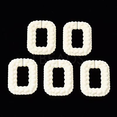 Spray Painted CCB Plastic Linking Rings CCB-Q091-009F-1