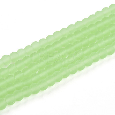 Transparent Glass Beads Strands GLAA-T032-T4mm-MD17-1