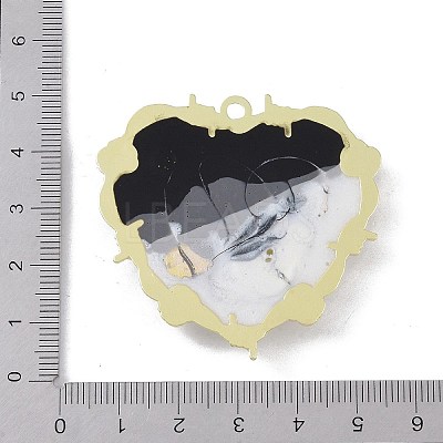 Rack Plating Alloy Enamel Pendants FIND-I038-16A-1