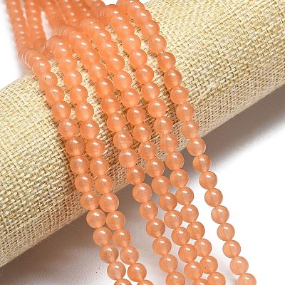 Natural Malaysia Jade Beads Strands G-L645-C01-6mm-20-1