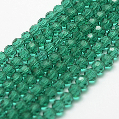 Transparent Glass Bead Strands GLAA-G013-8mm-52-1