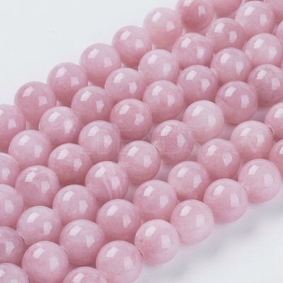 Natural Yellow Jade Beads Strands G-G598-10mm-YXS-05-1