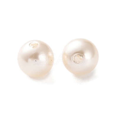 Plastic Imitation Pearl Beads FIND-M059-01B-08-1