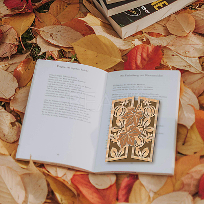 Autumn Pumpkin & Maple Leaf Carbon Steel Cutting Dies Stencils DIY-WH0309-2155-1