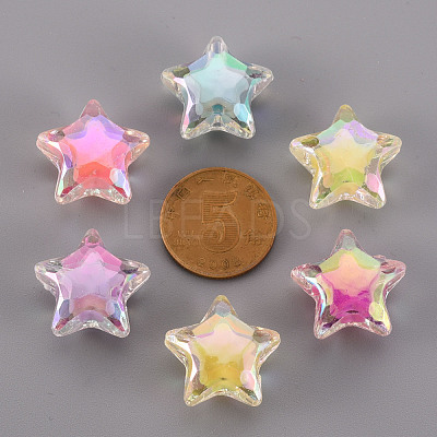 Transparent Acrylic Beads X-TACR-S152-18D-1