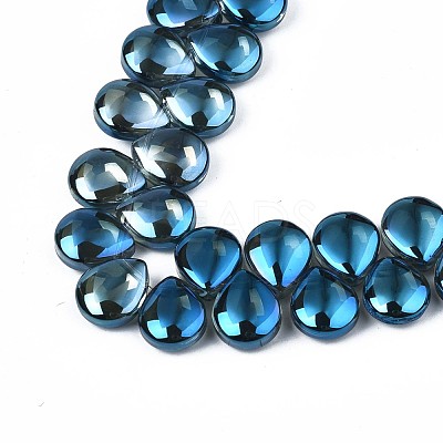 Electroplate Glass Beads Strand EGLA-S188-27-C01-1