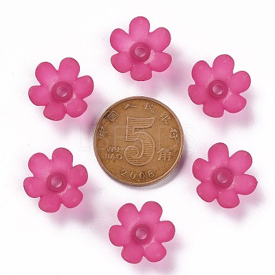 Frosted Acrylic Bead Caps MACR-S371-07A-706-1