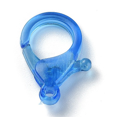 Transparent Plastic Lobster CLaw Clasps KY-H005-A09-1