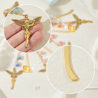 Alloy Hook Bookmarks AJEW-FH00018-1