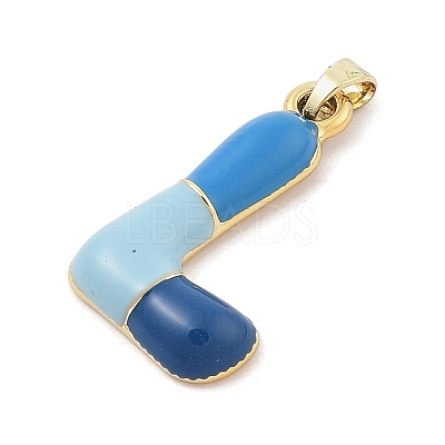 Alloy Enamel Pendants ENAM-S023-01G-L-1