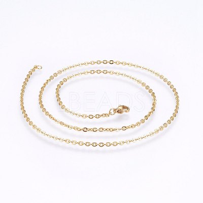 304 Stainless Steel Cable Chains Necklaces NJEW-F226-04G-03-1