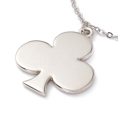 Sublimation Blank Aluminum Pendant Necklace NJEW-E020-02P-04-1