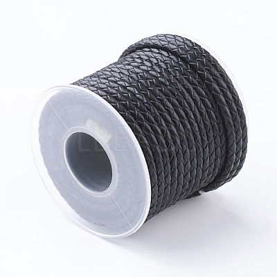 Round Braided Leather Cord WL-G002-01A-1