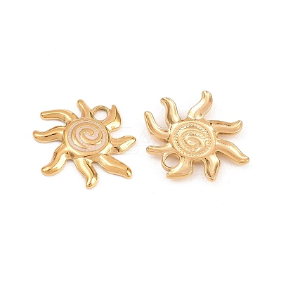 304 Stainless Steel Enamel Pendants STAS-K293-27G-02-1