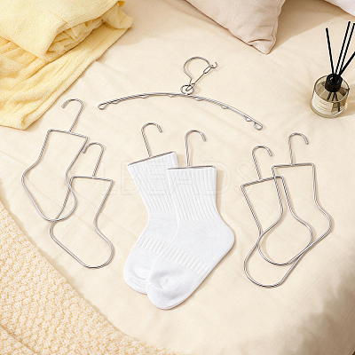 7Pcs 4 Styles Stainless Steel Sock Stretchers AJEW-UN0003-38A-1