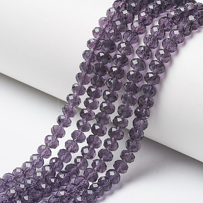Glass Beads Strands EGLA-A034-T6mm-D15-1