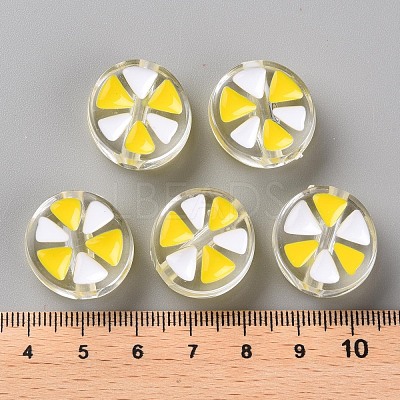 Transparent Enamel Acrylic Beads TACR-S155-005G-1