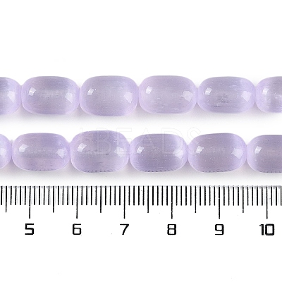 Natural Selenite Beads Strands G-F750-19-1