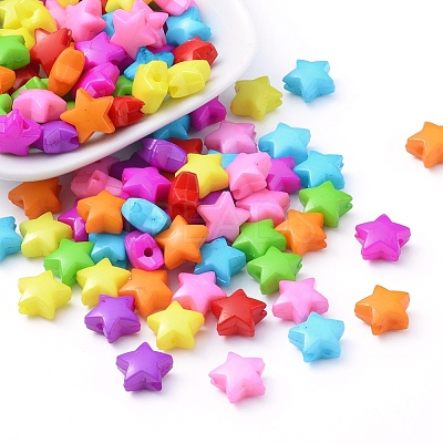 Opaque Acrylic Beads SACR-Q099-M26-1