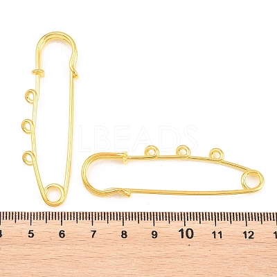 Iron Safety Pins Brooch Findings IFIN-Z005-02G-02-1