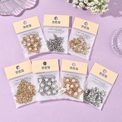 SHEGRACE Brass Micro Pave Clear Cubic Zirconia Charms XGRQ4N180-710P-1