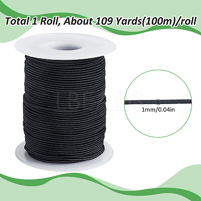 1 Roll 100M Polyester Elastic Cord OCOR-SC0001-10B-02-1