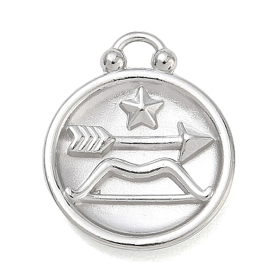 12 Constellations 304 Stainless Steel Pendants STAS-F354-01P-09-1