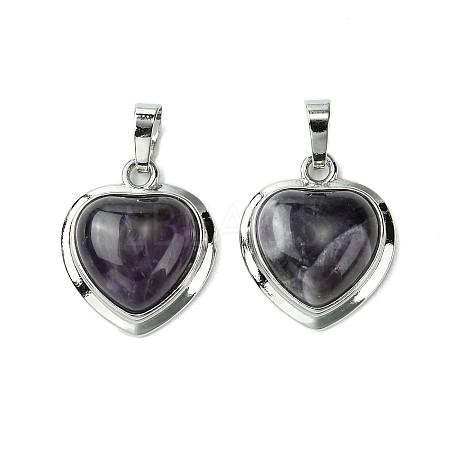 Natural Amethyst Pendants G-C114-03P-24-1