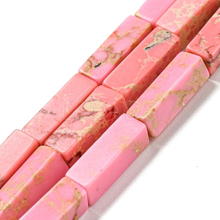 Synthetic Imperial Jasper Dyed Beads Strands G-D077-C01-09-1