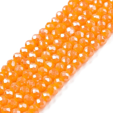 Electroplate Glass Beads Strands EGLA-A044-P2mm-A29-1