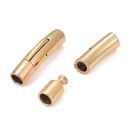 Tube 304 Stainless Steel Bayonet Clasps STAS-Q034-1G-1