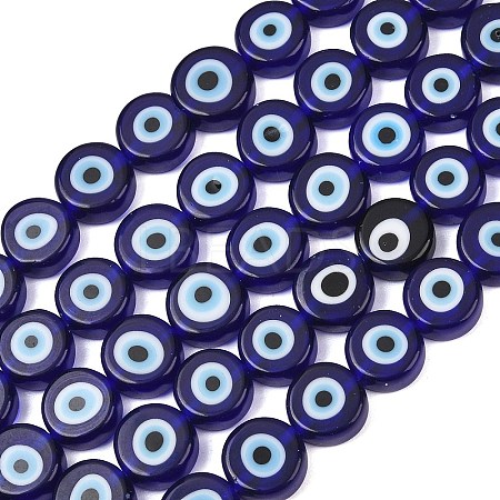 Handmade Evil Eye Lampwork Beads LAMP-C028-02E-1