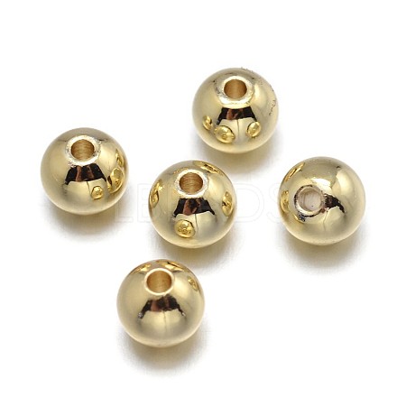 Brass Beads KK-F0317-4mm-01G-NR-1