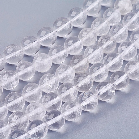 Natural Quartz Crystal Beads Strands X-G-R193-05-10mm-1