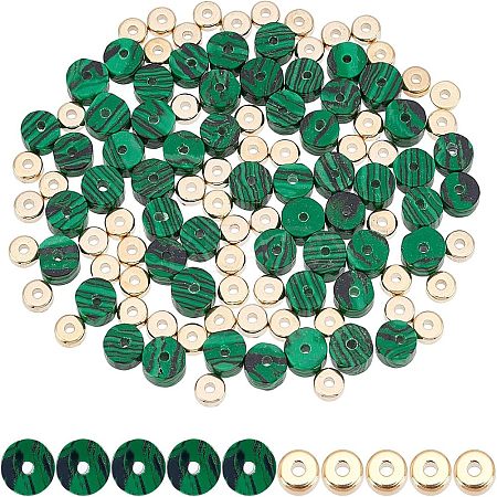 1Strand Synthetic Malachite Beads Strands G-NB0003-30-1