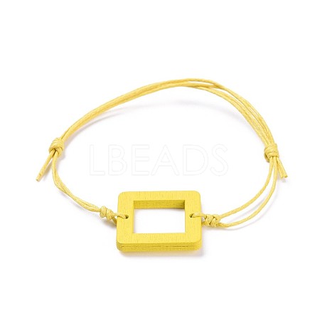Adjustable Waxed Cotton Cord Bracelets BJEW-JB04294-05-1