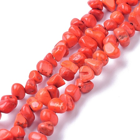 Natural Magnesite Beads Strands TURQ-P001-02A-10-1