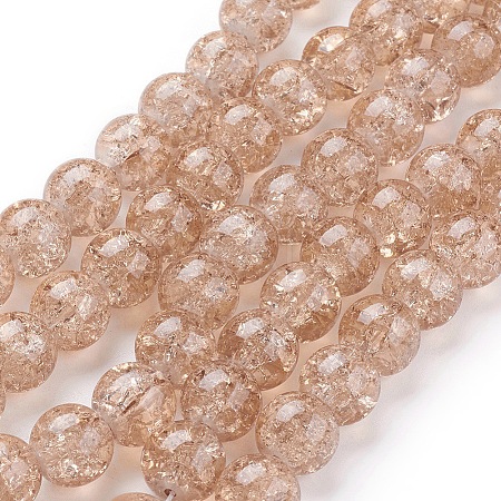 Crackle Glass Beads Strands CCG-Q001-10mm-07-1