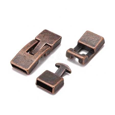 Tibetan Style Snap Lock Clasps LS-TIBE-LF11313Y-R-LF-1