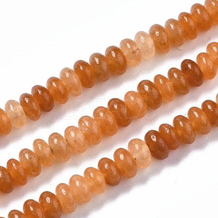 Natural Red Aventurine Beads Strands G-S366-126-1