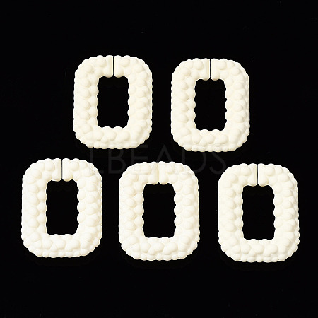 Spray Painted CCB Plastic Linking Rings CCB-Q091-009F-1
