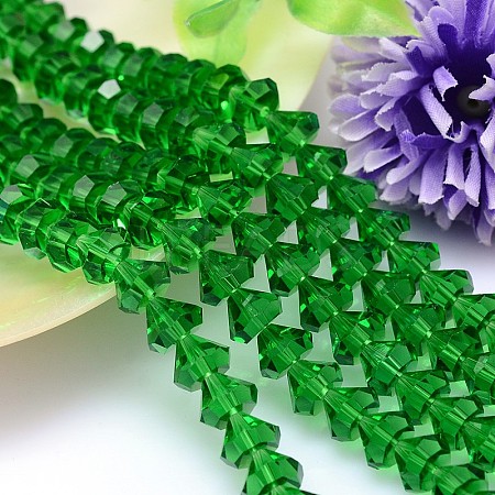 Faceted Cone Imitation Austrian Crystal Bead Strands G-M187-10mm-15A-1