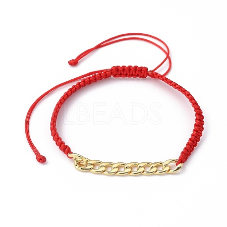 Unisex Adjustable Nylon Thread Braided Bead Bracelets BJEW-JB05422-02-1
