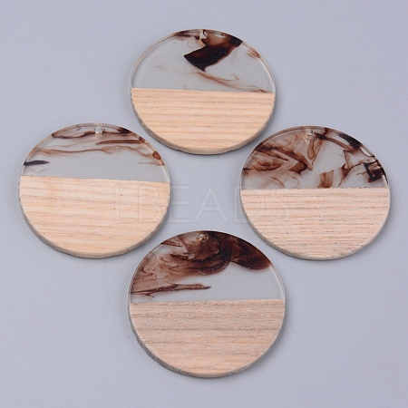 Resin & Wood Pendants X-RESI-R428-03A-1