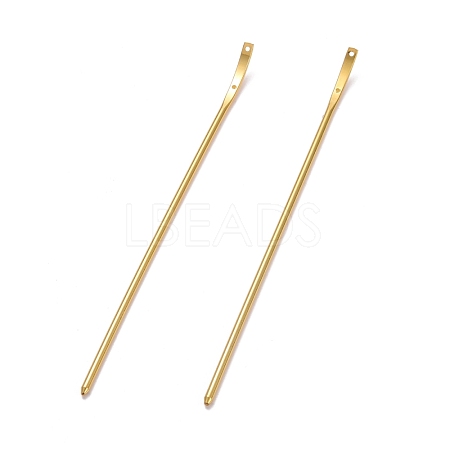 Brass Hair Stick Findings KK-F830-03G-1