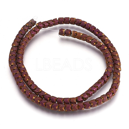 Electroplate Non-magnetic Synthetic Hematite Bead Strands LS-G-I208-19F-G-1