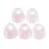 Natural Rose Quartz Large Hole Pendants G-N348-06B-02-1